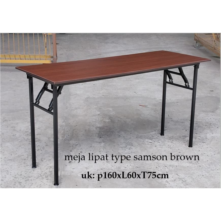 MEJA KANTOR LIPAT KAKI BESI