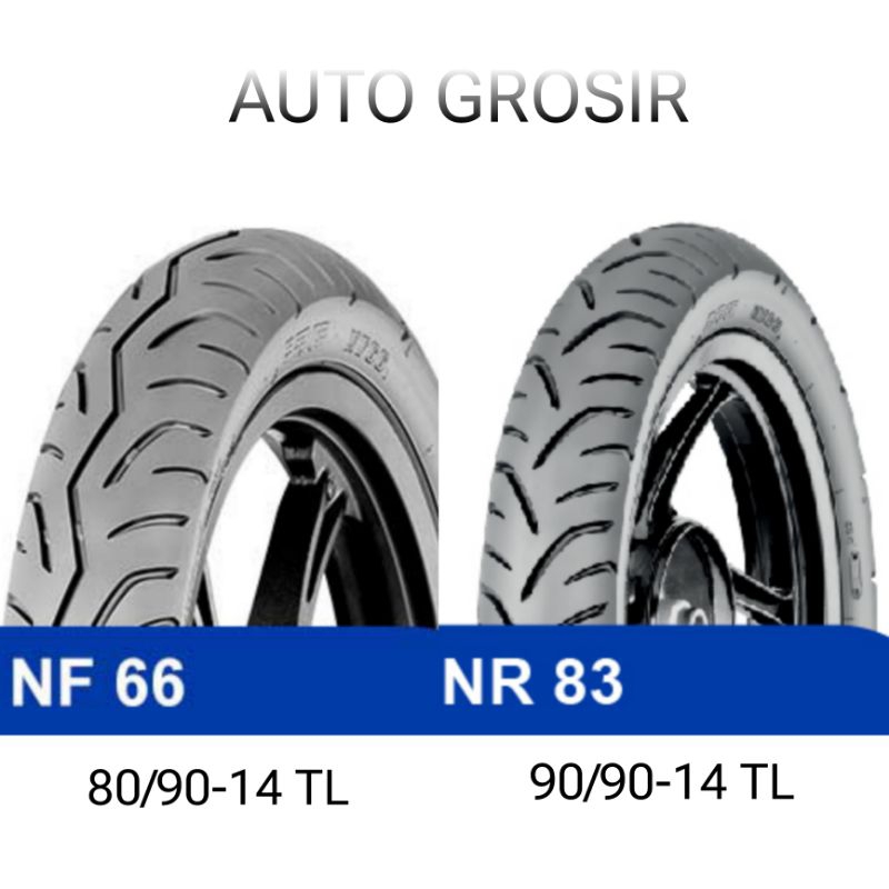 80/90-14 dan 90/90-14 IRC Tubeless Ban Luar Matic NF66 NR83