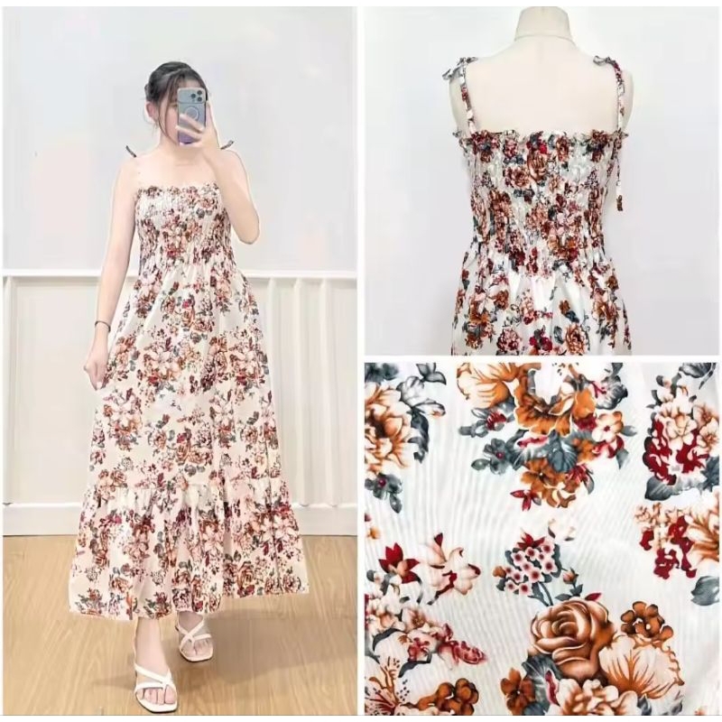 DRESS TALI WANITA CANDAKENSI | DRESS TALI CANDAKENSI MOTIF | Dress Wanita Murah | Atasan Dress | Lon
