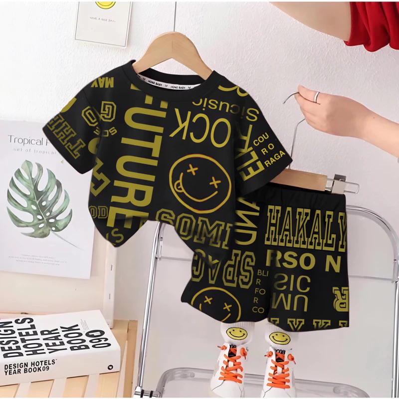 Setelan baju anak laki laki usia 1-5 tahun/ oneset baju anak laki laki/ set pakaian anak laki laki/ 