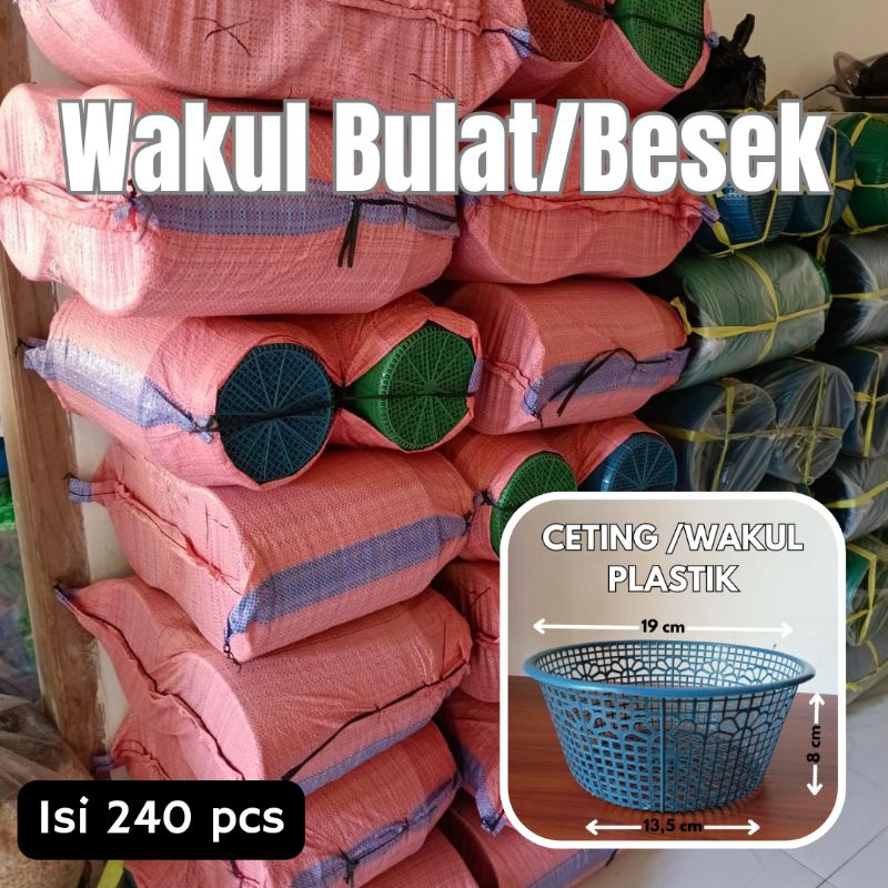 [ 240 PCS ] WAKUL PLASTIK WAKUL HAJATAN BESEK PLASTIK CETING PLASTIK HAJATAN