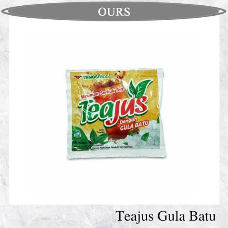 

Teajus Gula Batu 1 Pak isi 6 Rcg x 10 pcs