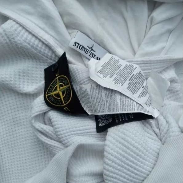 STONE ISLAND HOODIE WAFFLE SECOND THRIFT