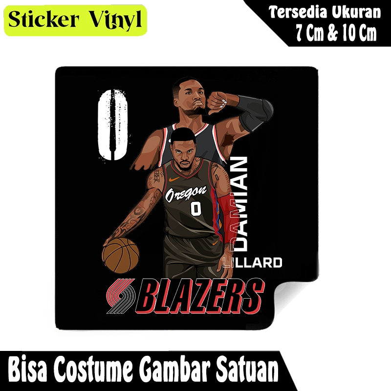 

Radit667 Stiker Sticker Pemain Basket Damian Lillard Blazers Bahan Vynil Tahan Air Bisa Custom Gambar