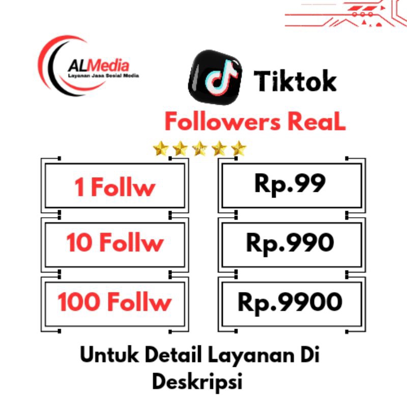 Follower Tiktok Real|Bergaransi| Permanen
