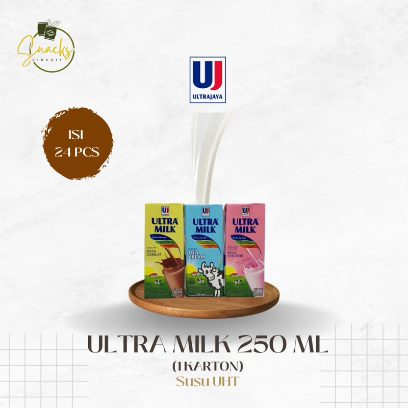 

Ultra Milk Susu UHT 250 ML (Isi 24 Pcs)