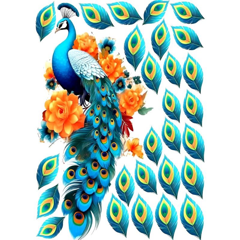 BURUNG MERAK // TOPPER BURUNG MERAK // TOPPER MERAK UNTUK BUKET