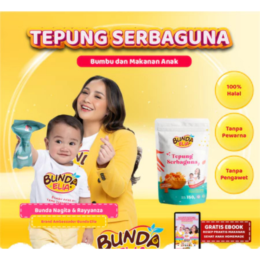 

Tepung Bumbu Serbaguna Bumbu Bunda Elia No MSG No Pengawet Halal BPOM BB Booster MPASI Anti GTM