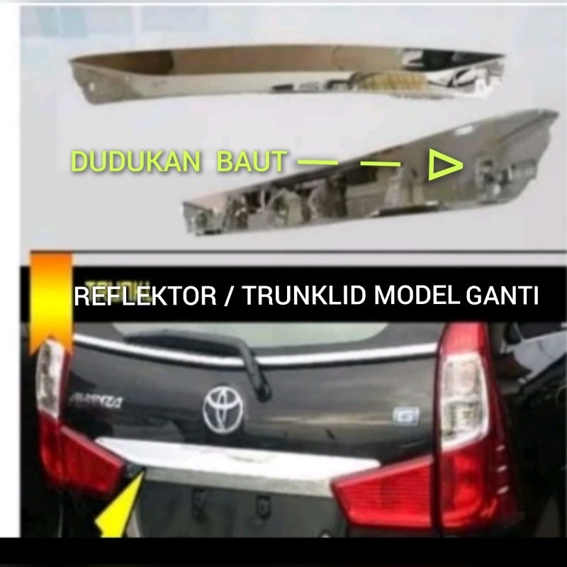 Reflektor Avanza dan Trunklid Bagasi Model Ganti Avanza 2015 2016 2017 2018