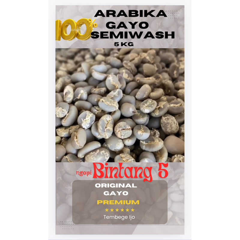 

Arabika Gayo Semiwash 5 Kg
