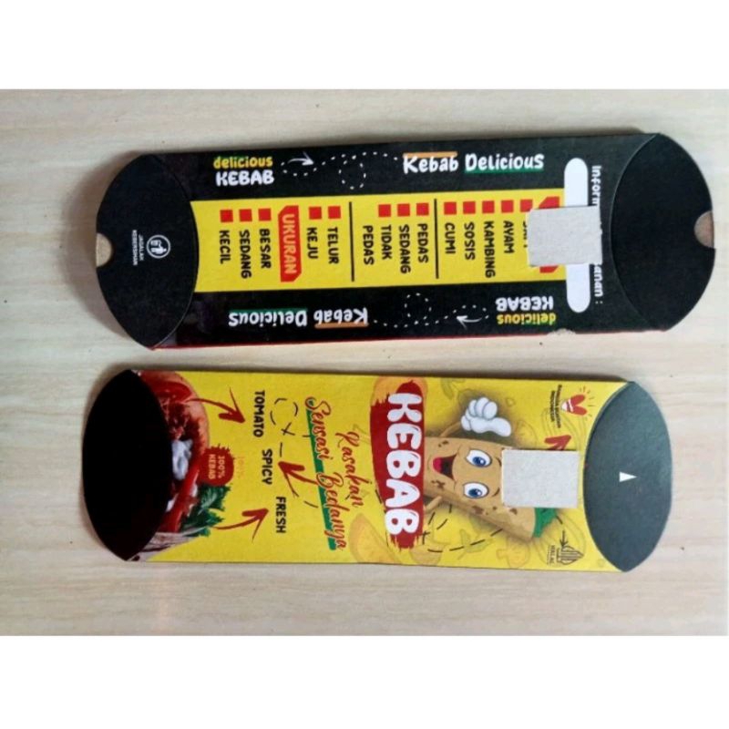 

@100pcs kemasan kebab/dus kebab UK 24×9