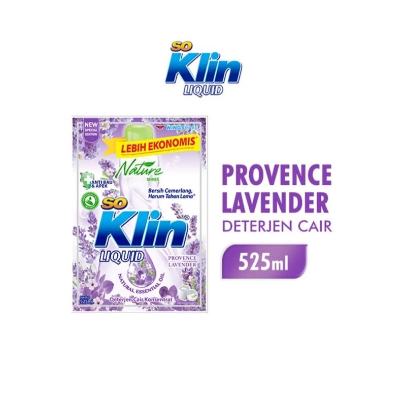 Soklin Detergent Cair 525ml