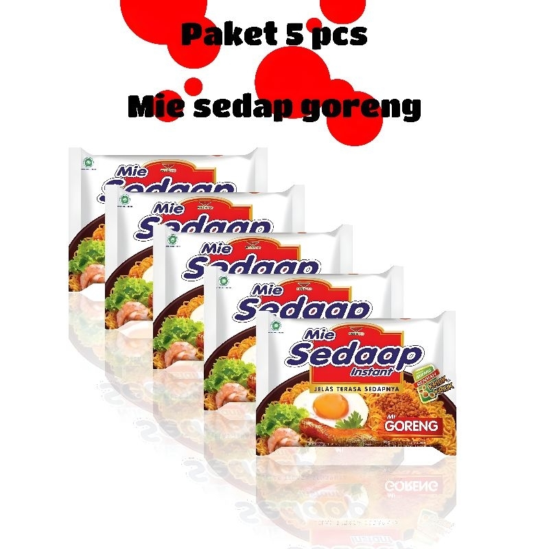 

Paket Mie Sedap Goreng 5pcs 10pcs Mie Sedap Goreng Instan