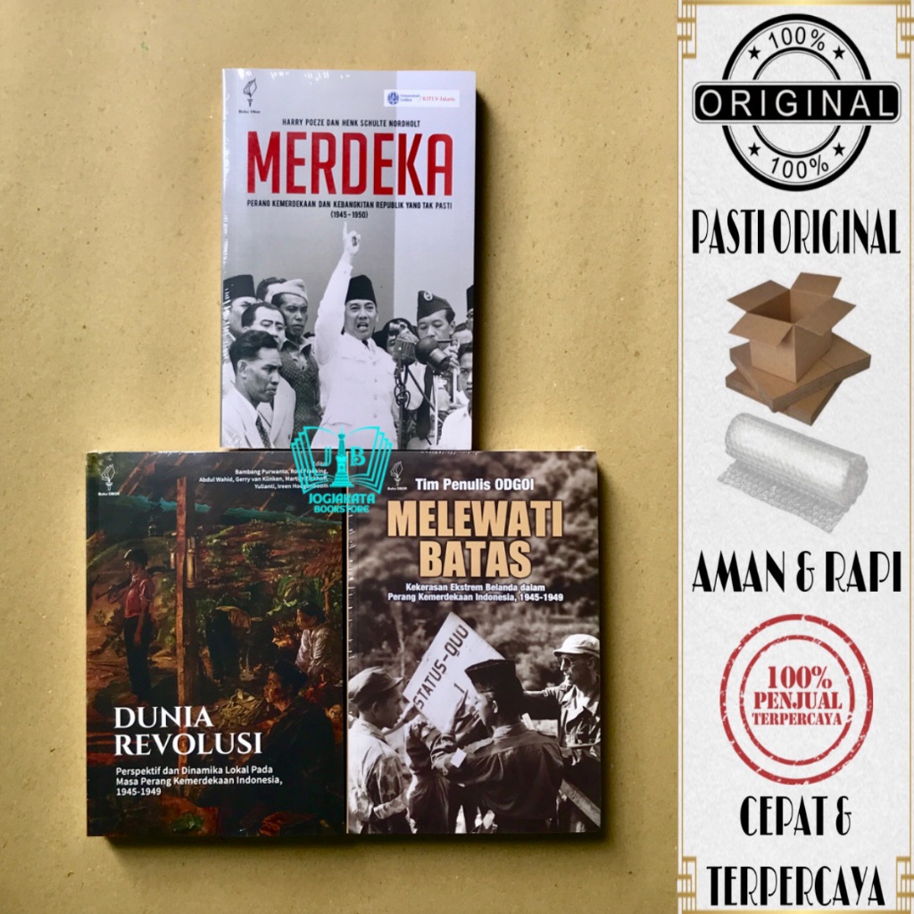 Paket Buku Sejarah Perang Kemerdekaan Indonesia 1945-1950 - Dunia Revolusi, Melewati Batas & Merdeka