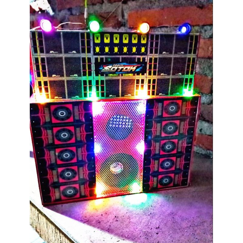 sound system miniatur fullset siap bunyi