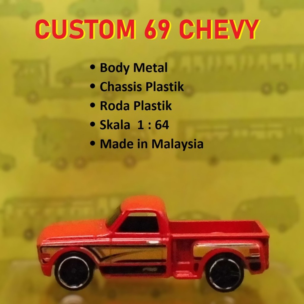 Hot Wheels Loose Custom 69 Chevy Red