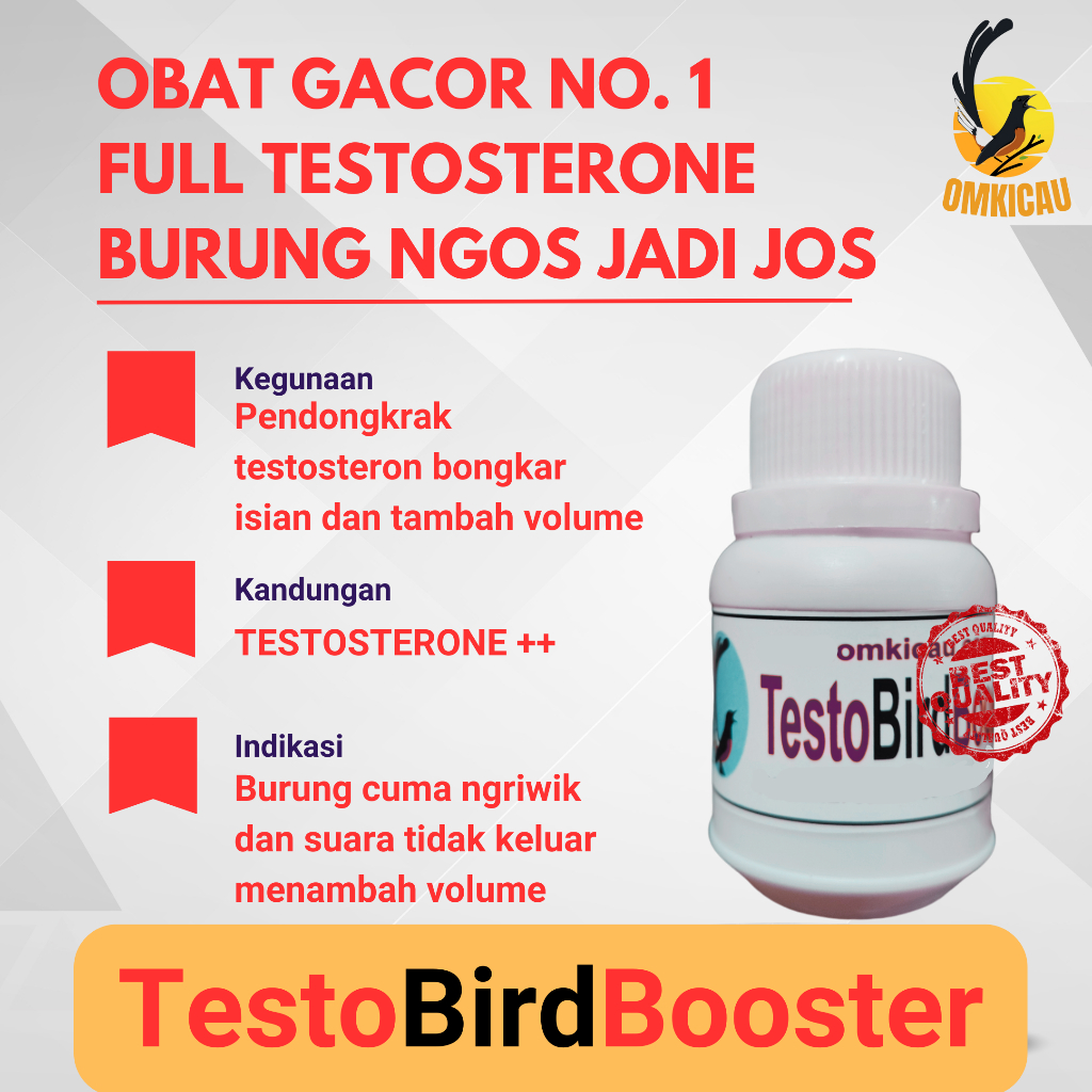 TestoBird Booster Om Kicau – Obat Penggacor Super Teruji dan Memperbaiki Suara Macet
