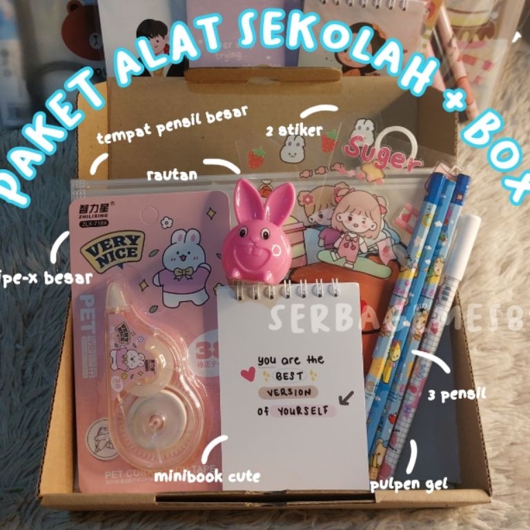 

Stock Limited serbagemes88 COD PAKET BOX ALAT TULIS SET 1 IN 1 KARAKTER STATIONERY SET ALAT TULIS SET PAKET ATK AESTHETIC