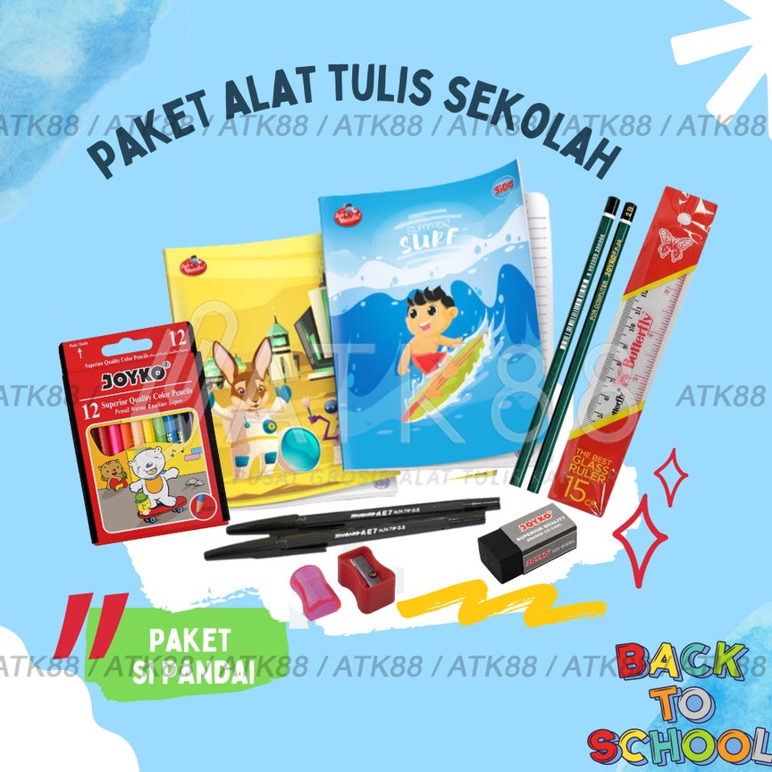 

Grosir Paket Alat Tulis Sekolah Souvenir Stationary Bingkisan Hadiah
