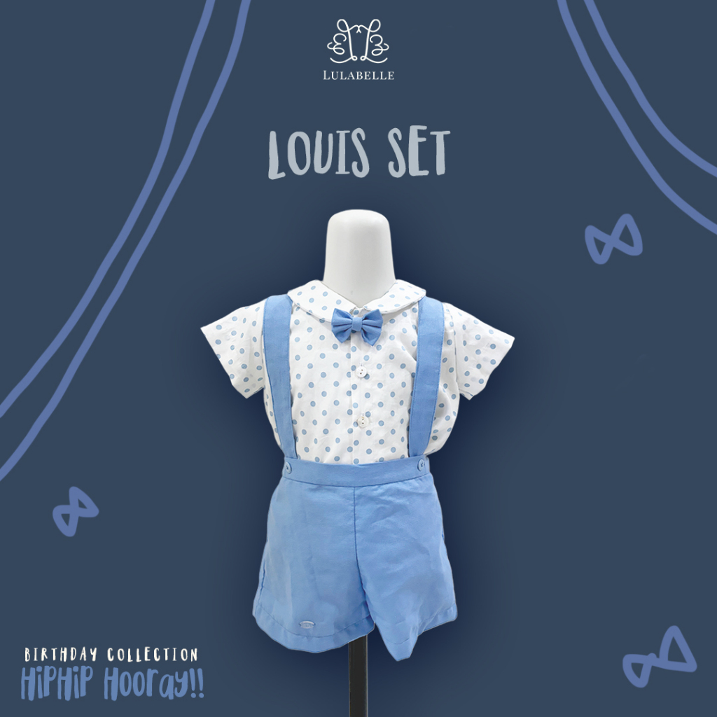 Lulabelle - Louis Set - Hand Smocked and Embroidery Body Suit and Jumper