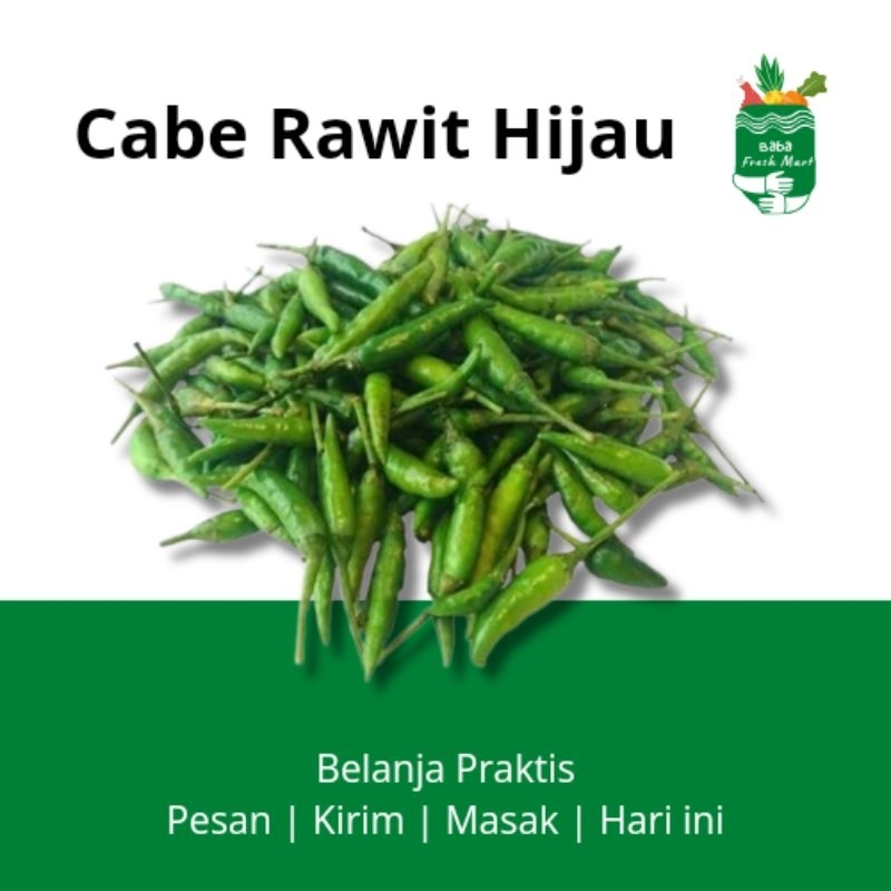 

Cabe Rawit Hijau 100gr - Baba Freshmart