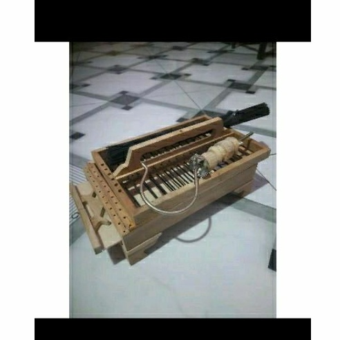 Model Terheboh Sangkar Burung Ambrukan Mini Mentah Kayu Jati Rakit