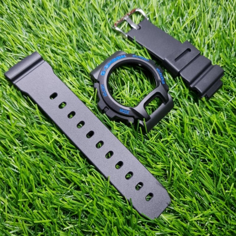 BNB BEZEL N STRAP GSHOCK G-SHOCK DW6900 DW-6900 DW6600 BLACK BLUE
