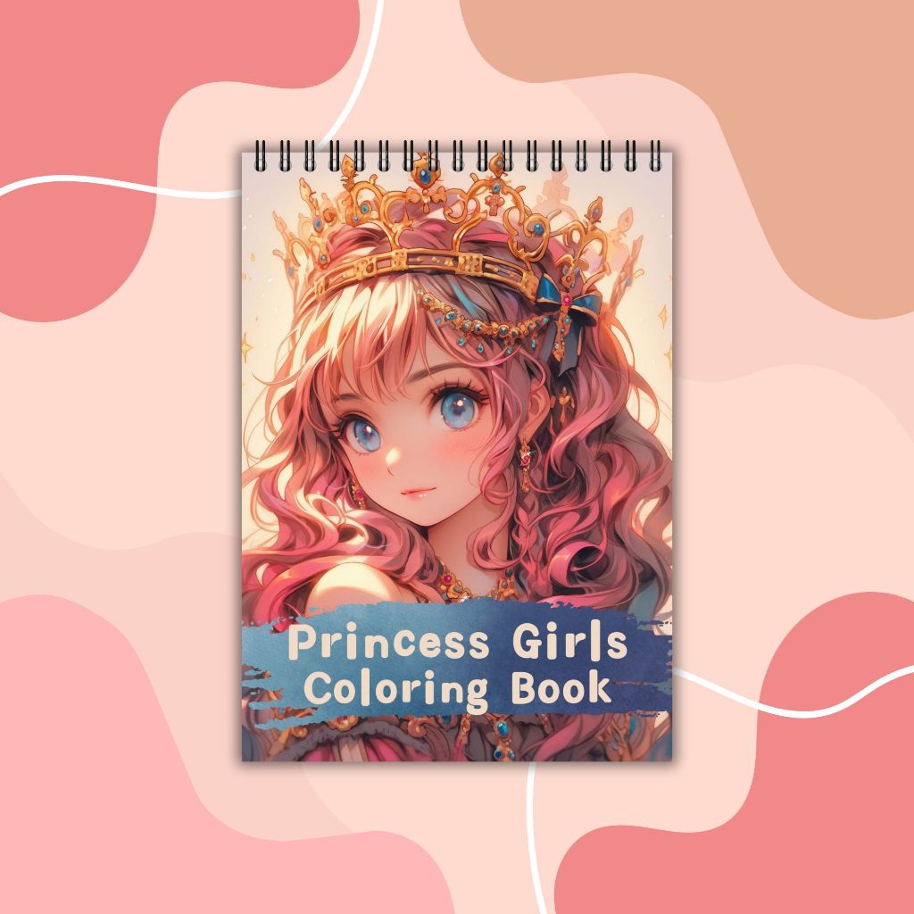 

Princess Girls Coloring Book for Adult - Buku mewarnai tema Putri
