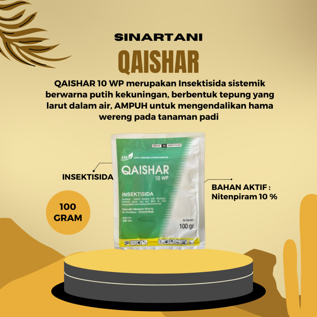 INSEKTISIDA QAISHAR 10WP -100gram