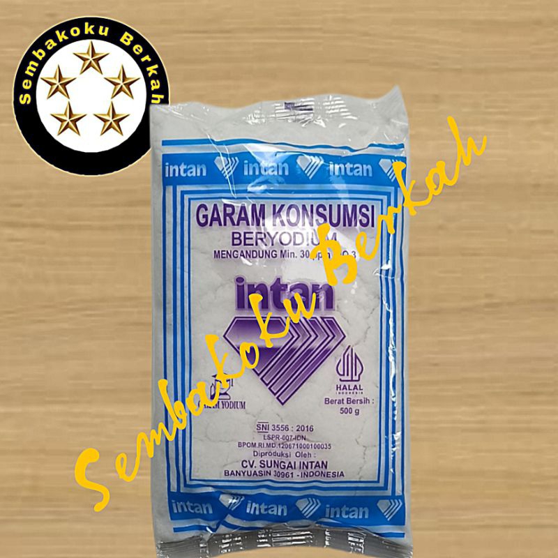 

Garam Intan Halus 500gr, 1 BAL Isi 20 PCS (GRATIS ONGKIR INSTANT)