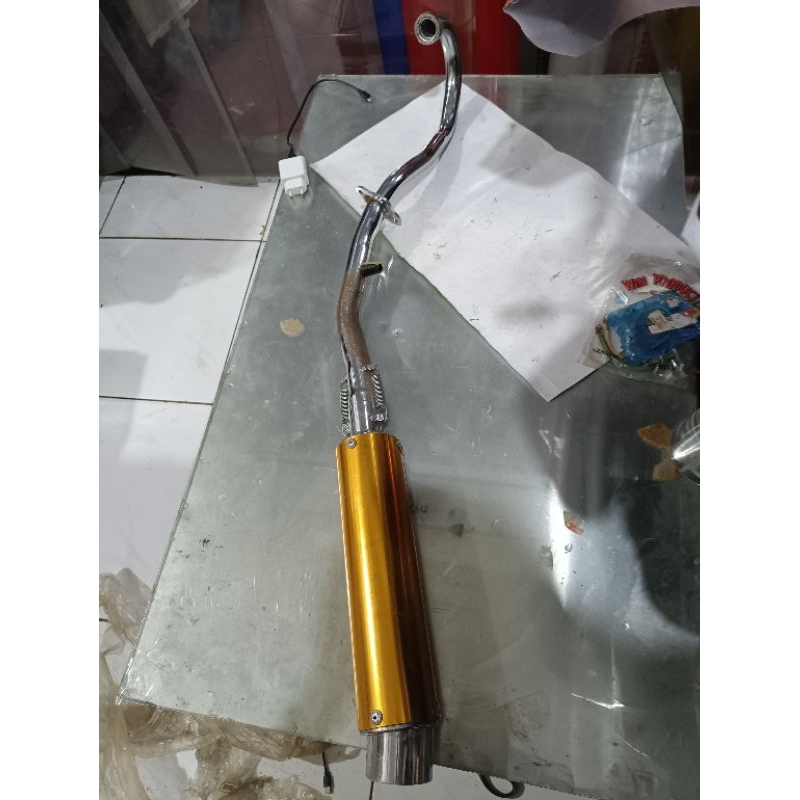 KNALPOT RACING KLX DBS GOLD THAILAND