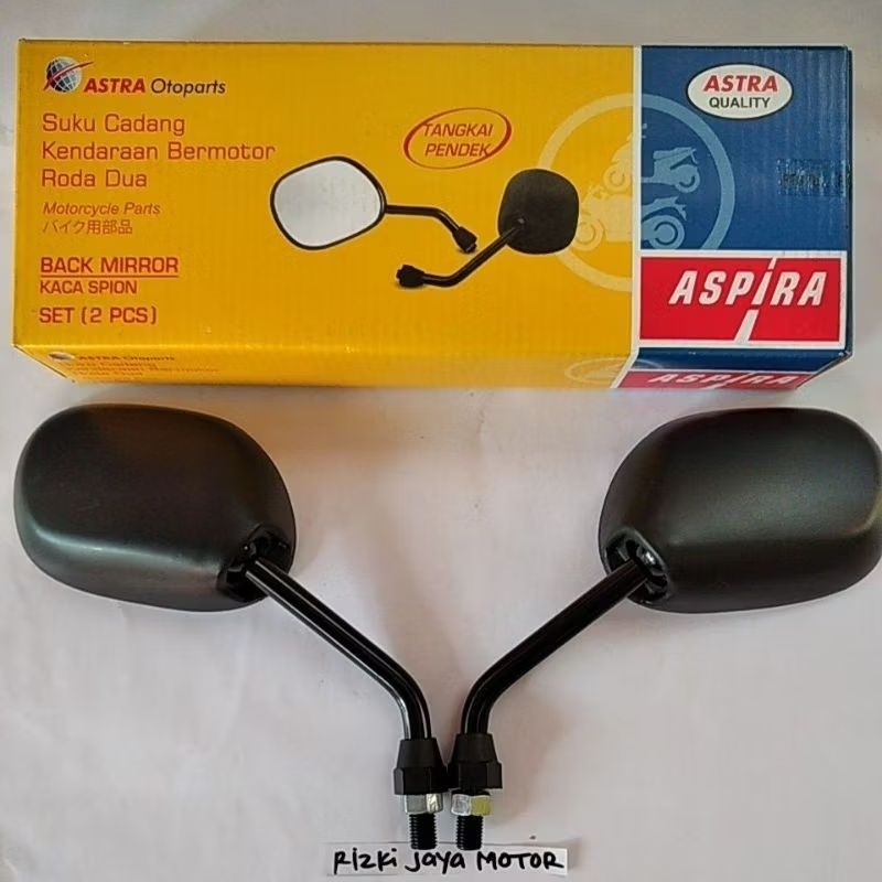 Kaca sepion spion untuk motor yamaha mio jupiter vega vixion ori ASPIRA & Bubble wrap