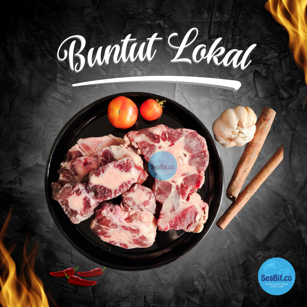 

Buntut Sapi Lokal Beef Oxtail Premium 500gr - Seabif