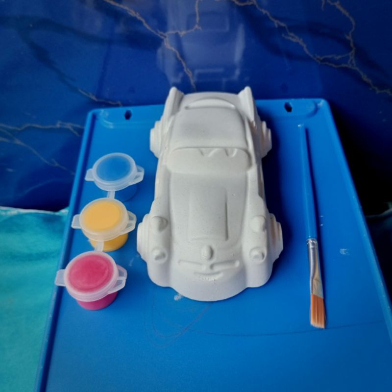 MOBIL,DOCHUDSON MAINAN ANAK GYPSUM MEWARNAI UKURAN BESAR.