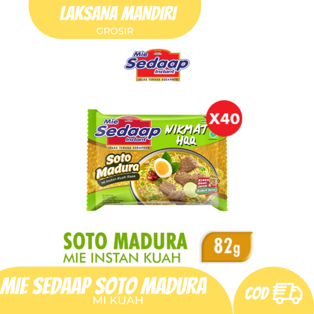 

Mie Sedaap Soto Madura 1 Dus Isi 40 Pcs