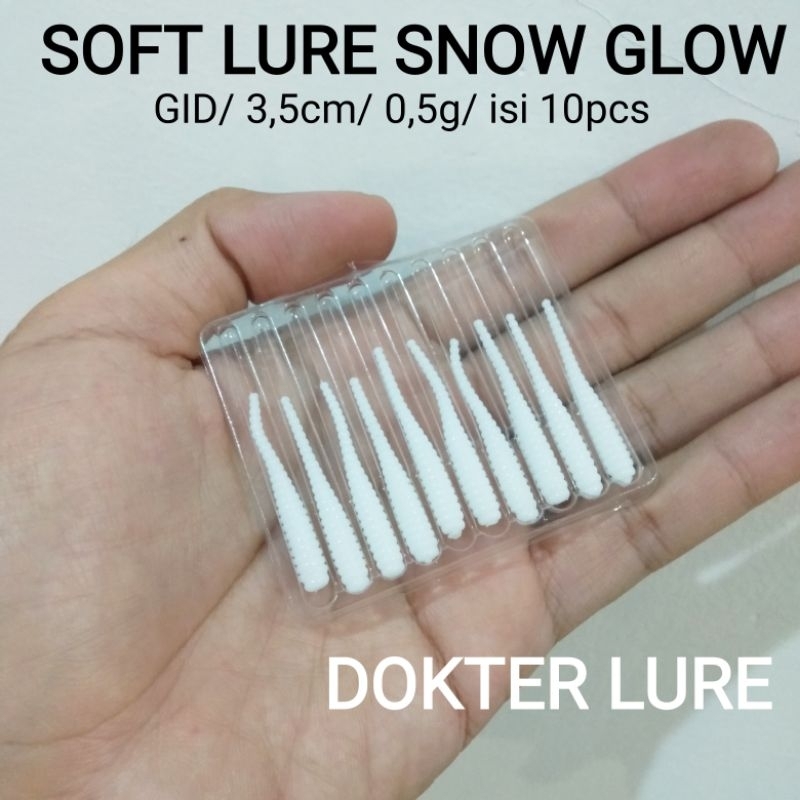 SOFT LURE SNOW GLOW AJING Umpan Casting
