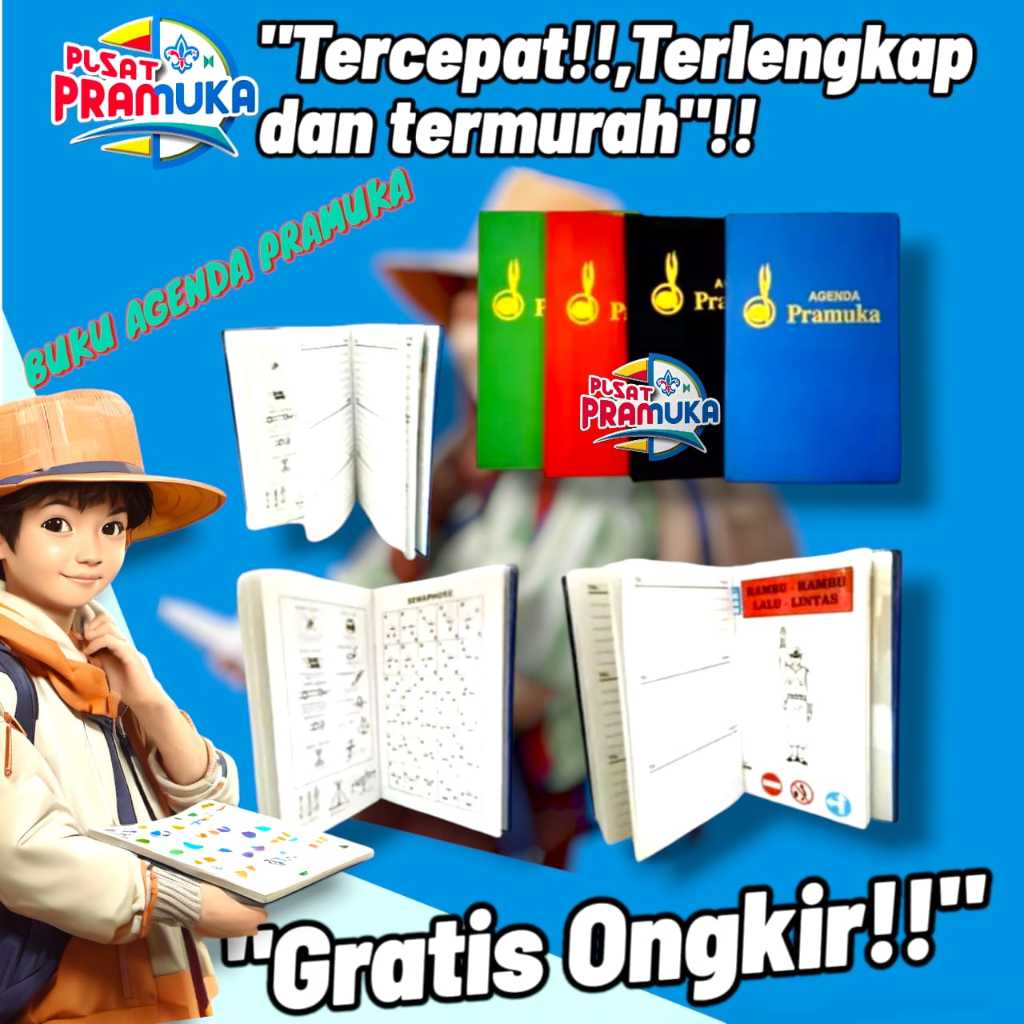 

Buku notebook agenda pramuka