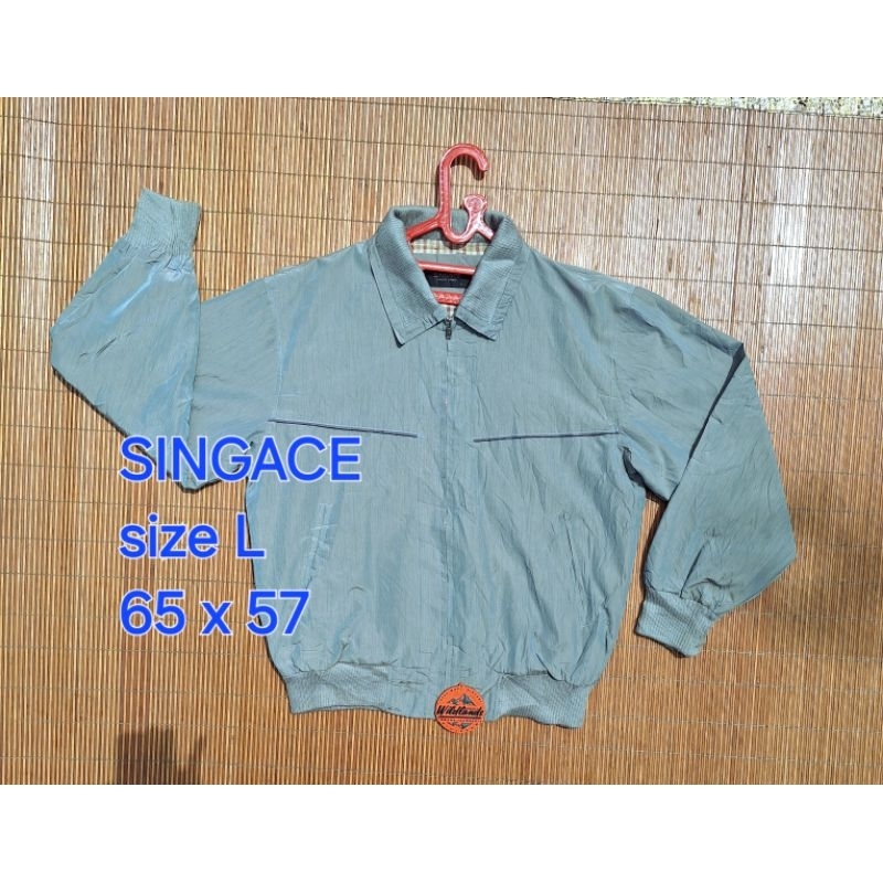 Jaket Bomber Vintage SINGACE Harrington Work Jacket Boxy