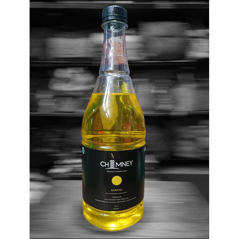 

Gourmet Syrup Banana/Syrup minuman rasa Pisang 1250ml brand CHIMNEY