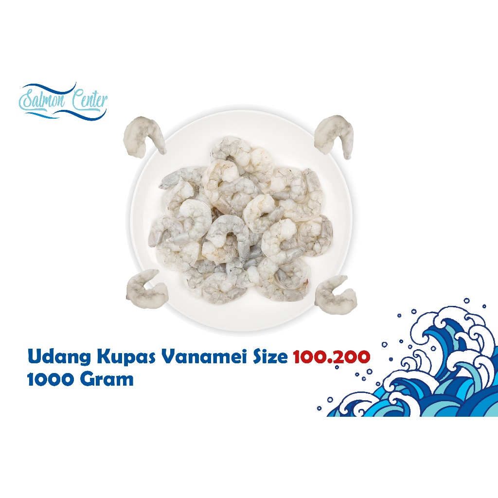 

Udang Kupas Vanamei Size . / Bersih Peeled and Deveined/ Glazing 20%