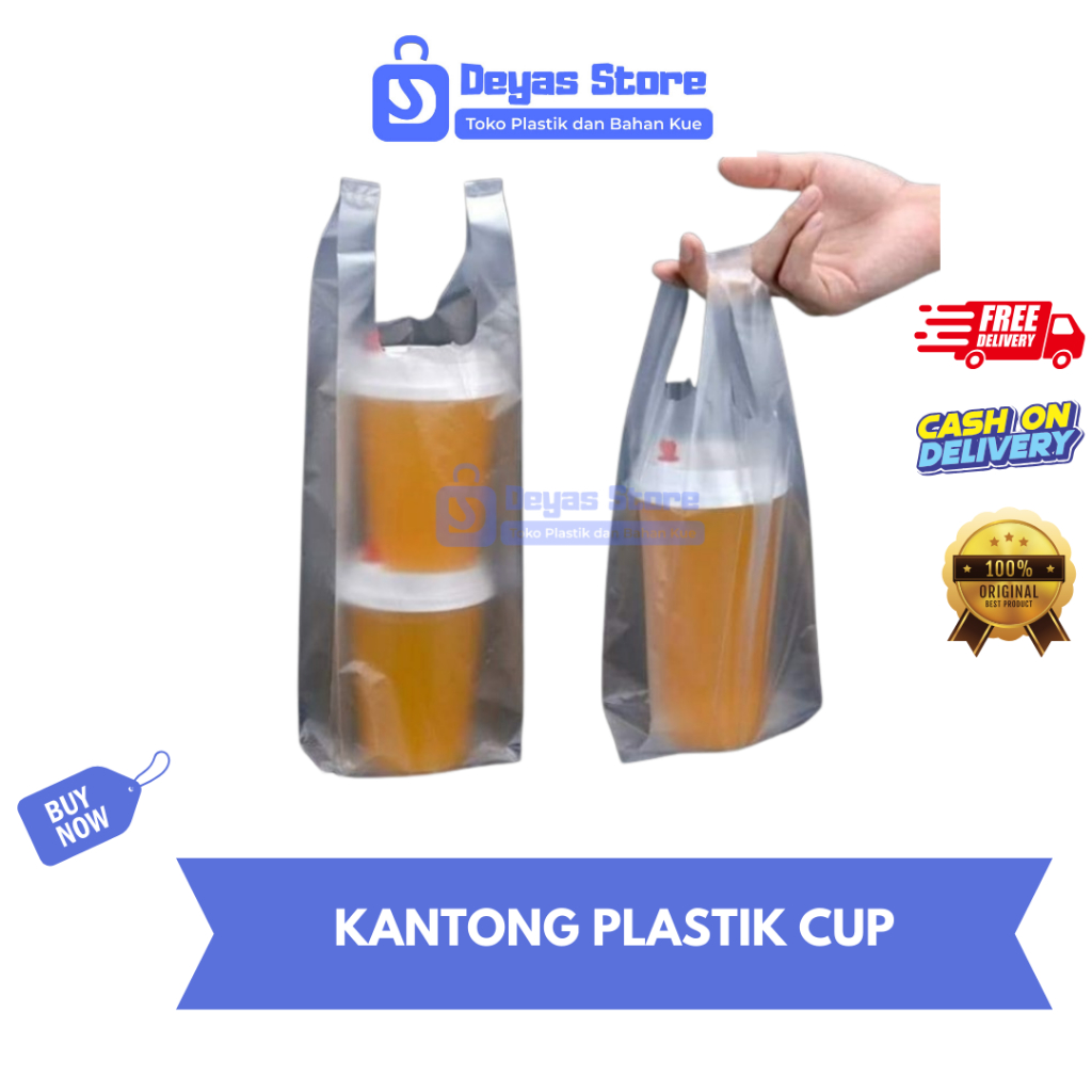 KANTONG PLASTIK CUP/KANTONG GELAS/PLASTIK GELAS