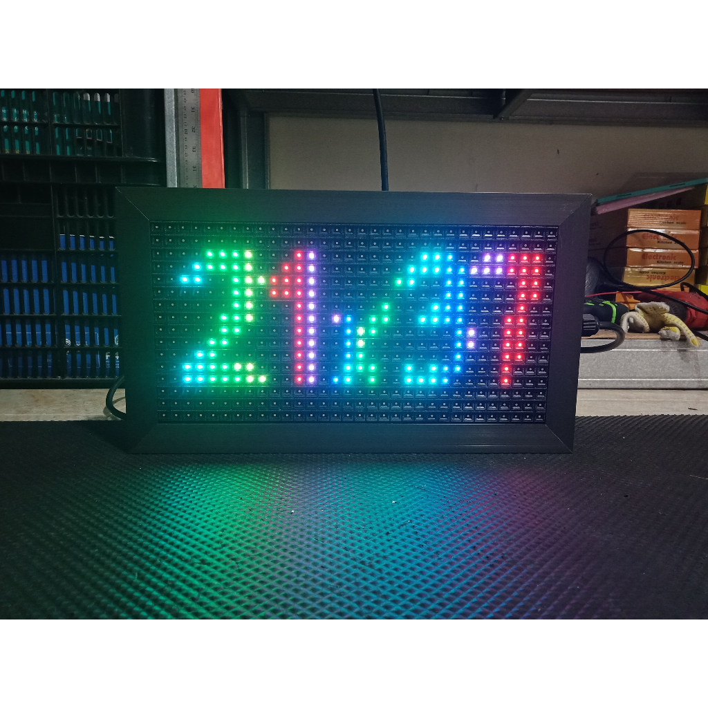 Running Text P5 RGB (Multi Warna) Indoor Frame Alumunium Import