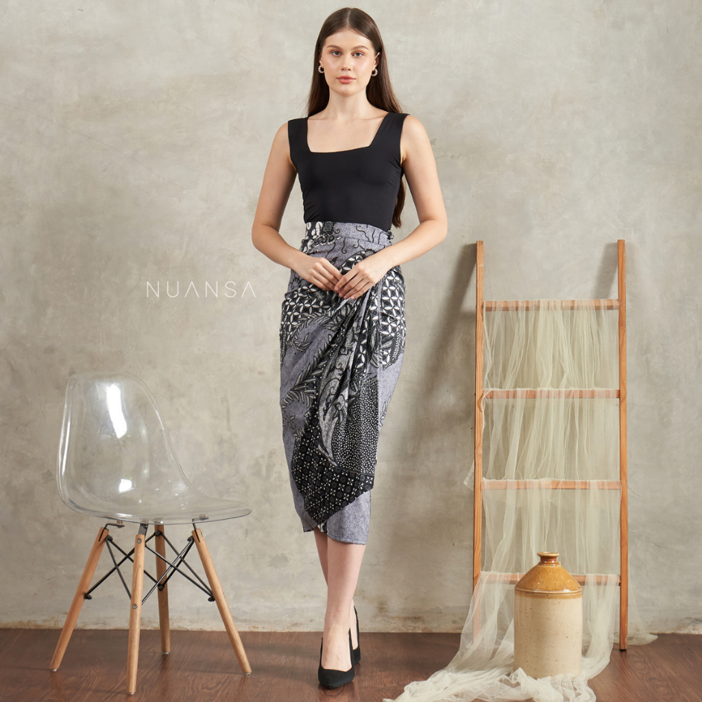 NUANSA - Rok Lilit Batik Panjang Bahan Premium Silk