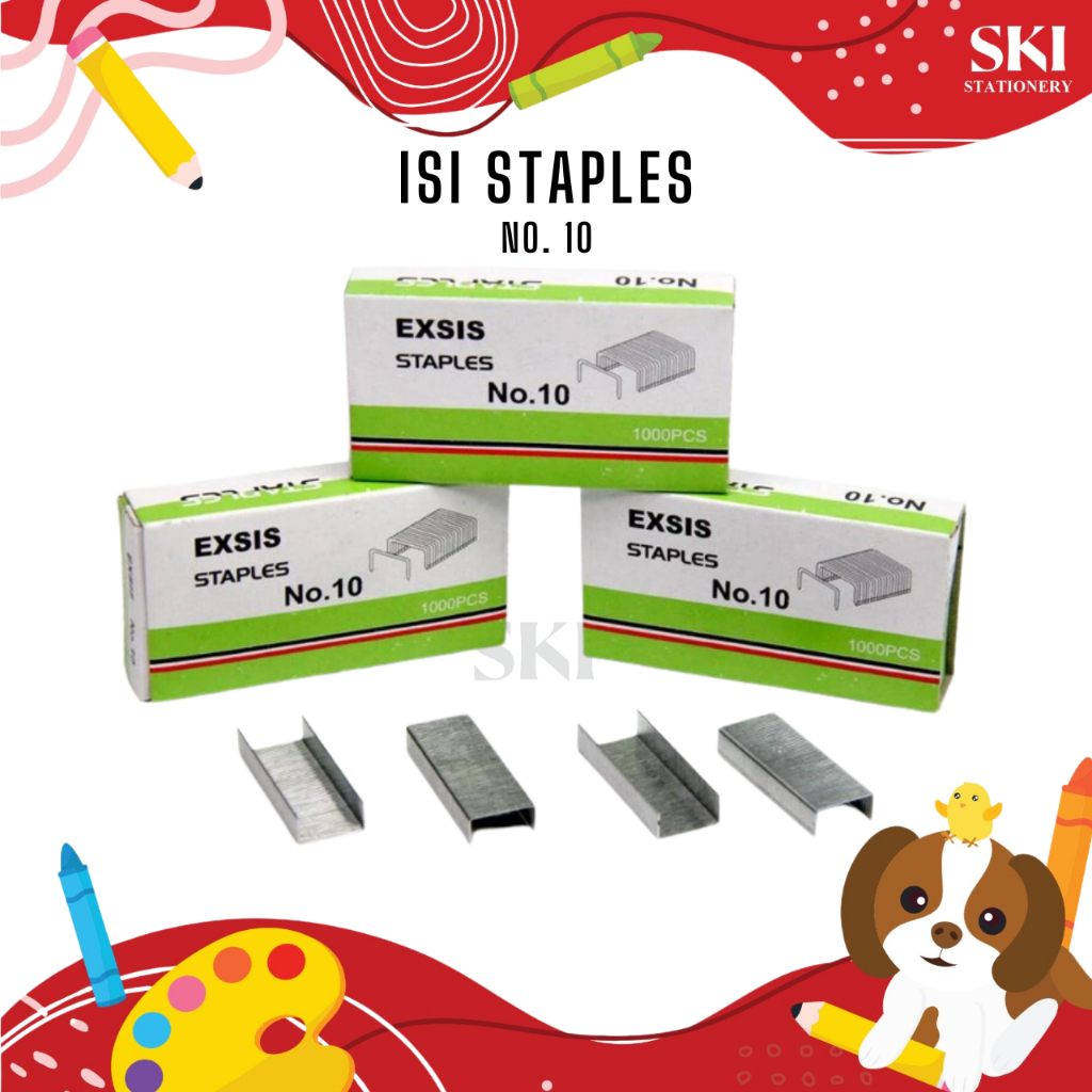 

Refill / Isi Staples No 10 / Stapler GROSIR 1 BOX isi 10