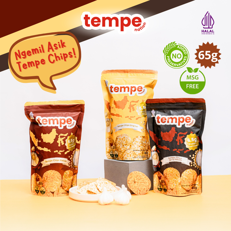 

Keripik Tempe Rasa Original Balado Spicy Ukuran 65gr - Snack Keripik Tempe