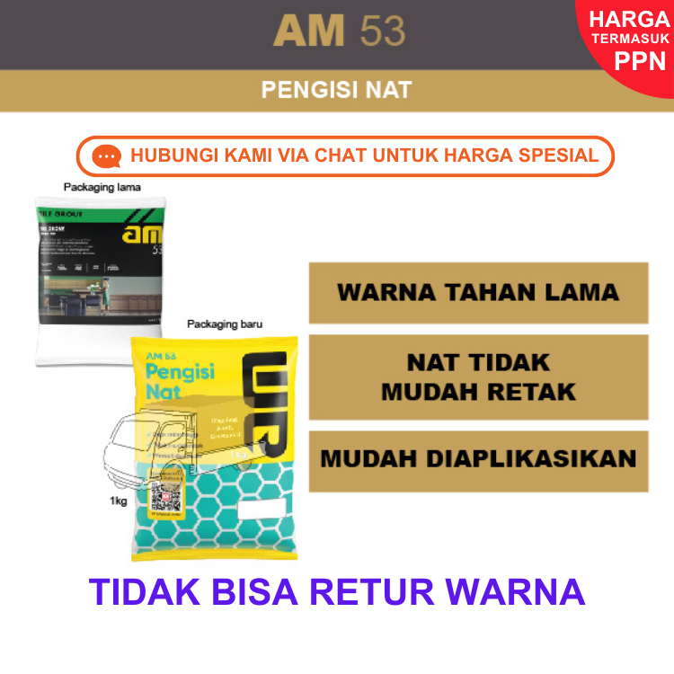 Nat Keramik AM 53  Pengisi Nat Tile Grout Semen Warna BEST PRICE
