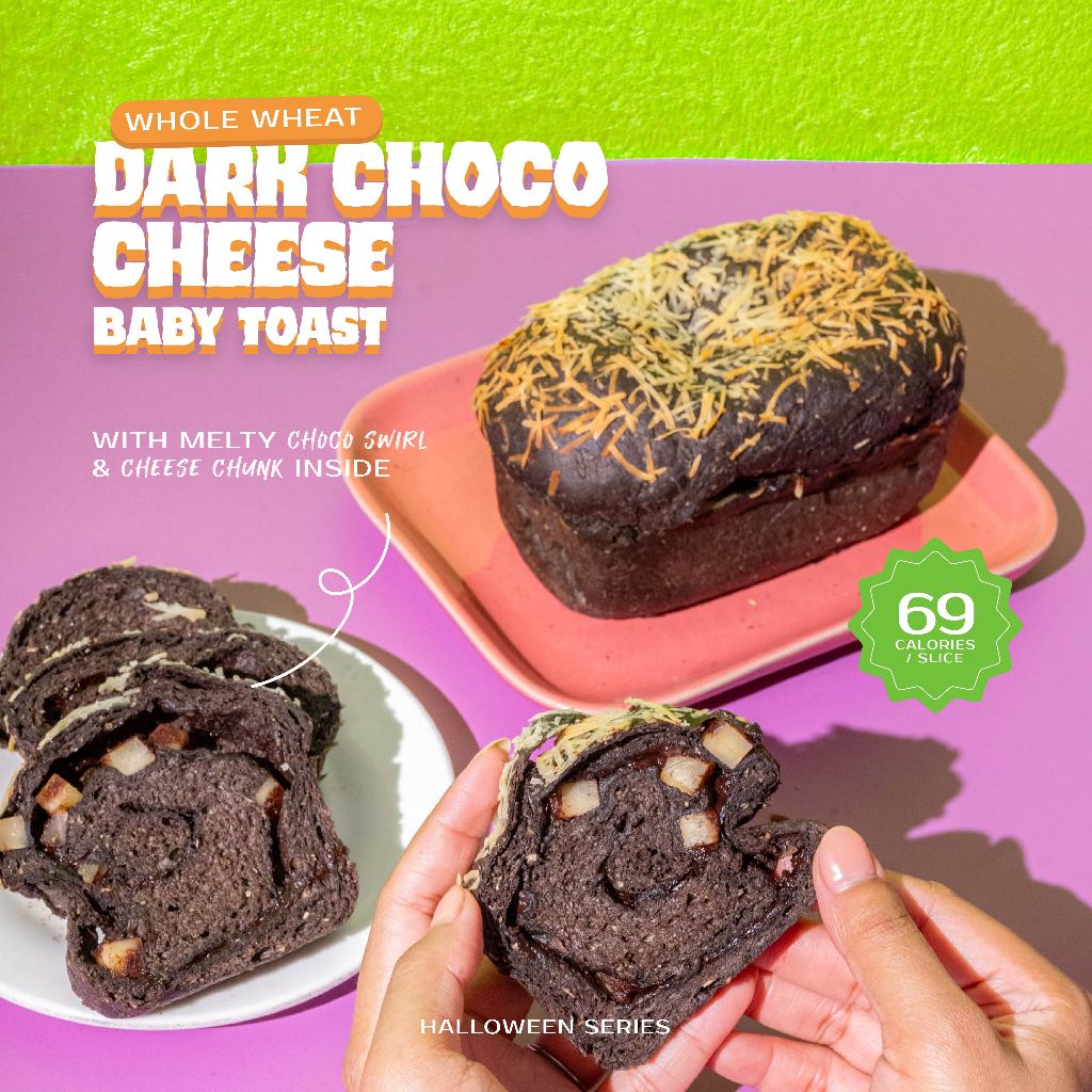 

Dark Choco Cheese Baby Toast (Whole Wheat)