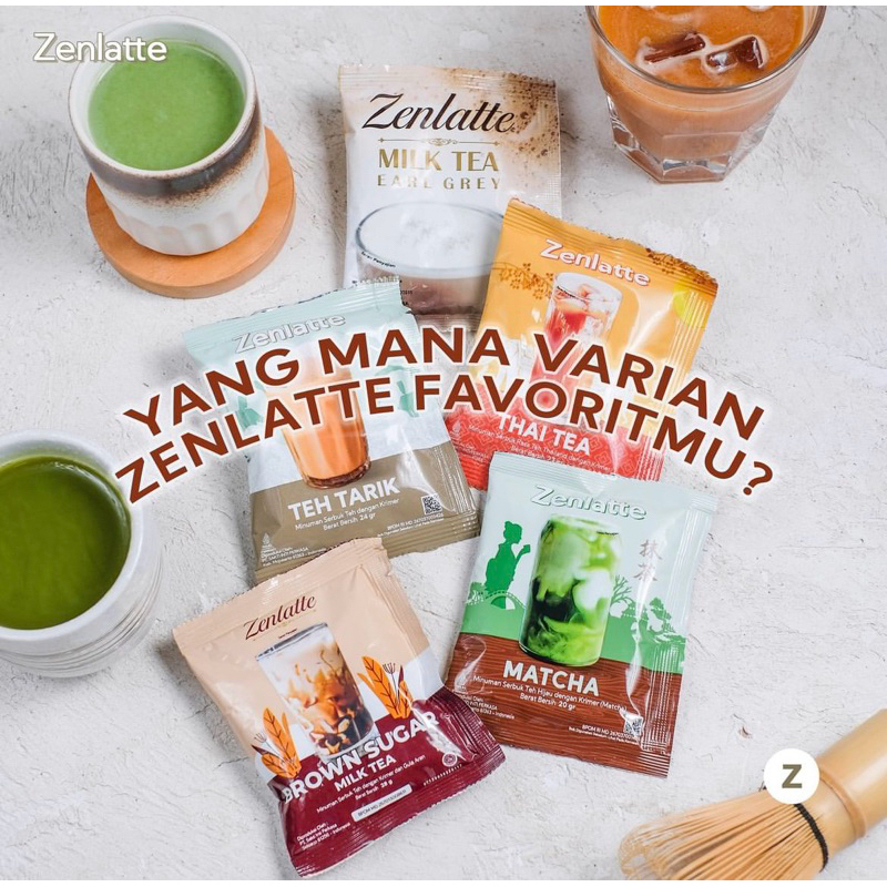 

ZENLATTE | MINUMAN ZENLATTE | ZENLATTE MATCHA | ZENLATTE BROWN SUGAR | ZENLATTE THAITEA