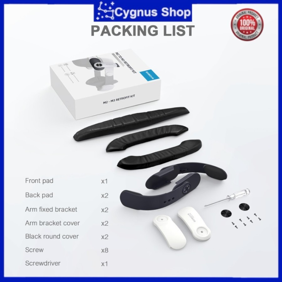 BOBOVR M2 To M3 Retrofit Kit Compatible Quest 3 VR