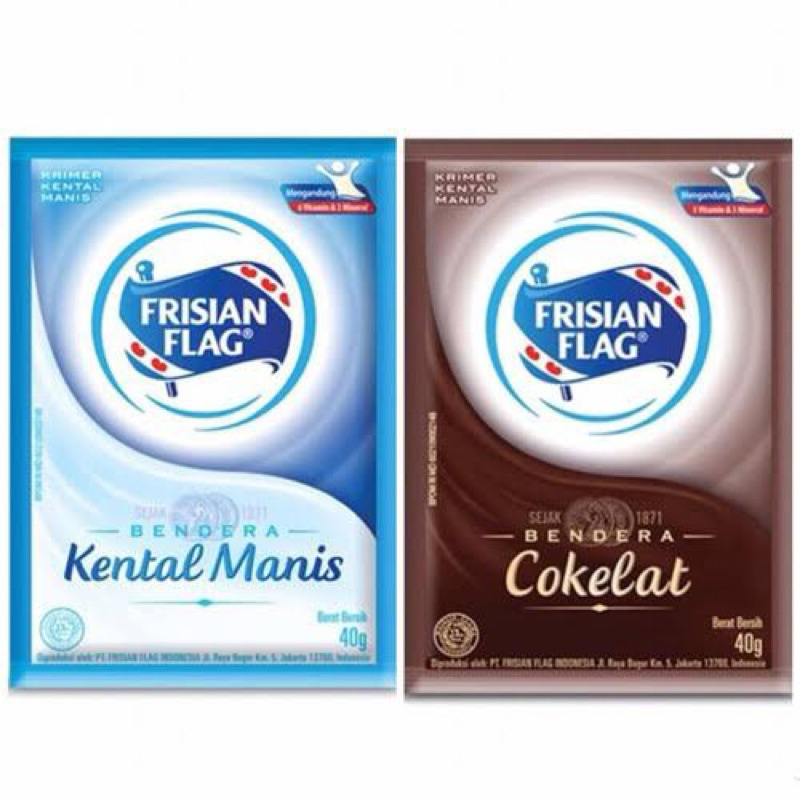

Bendera Frisian Flag Susu Kental Manis SKM Sachet isi 6 x 40 gr